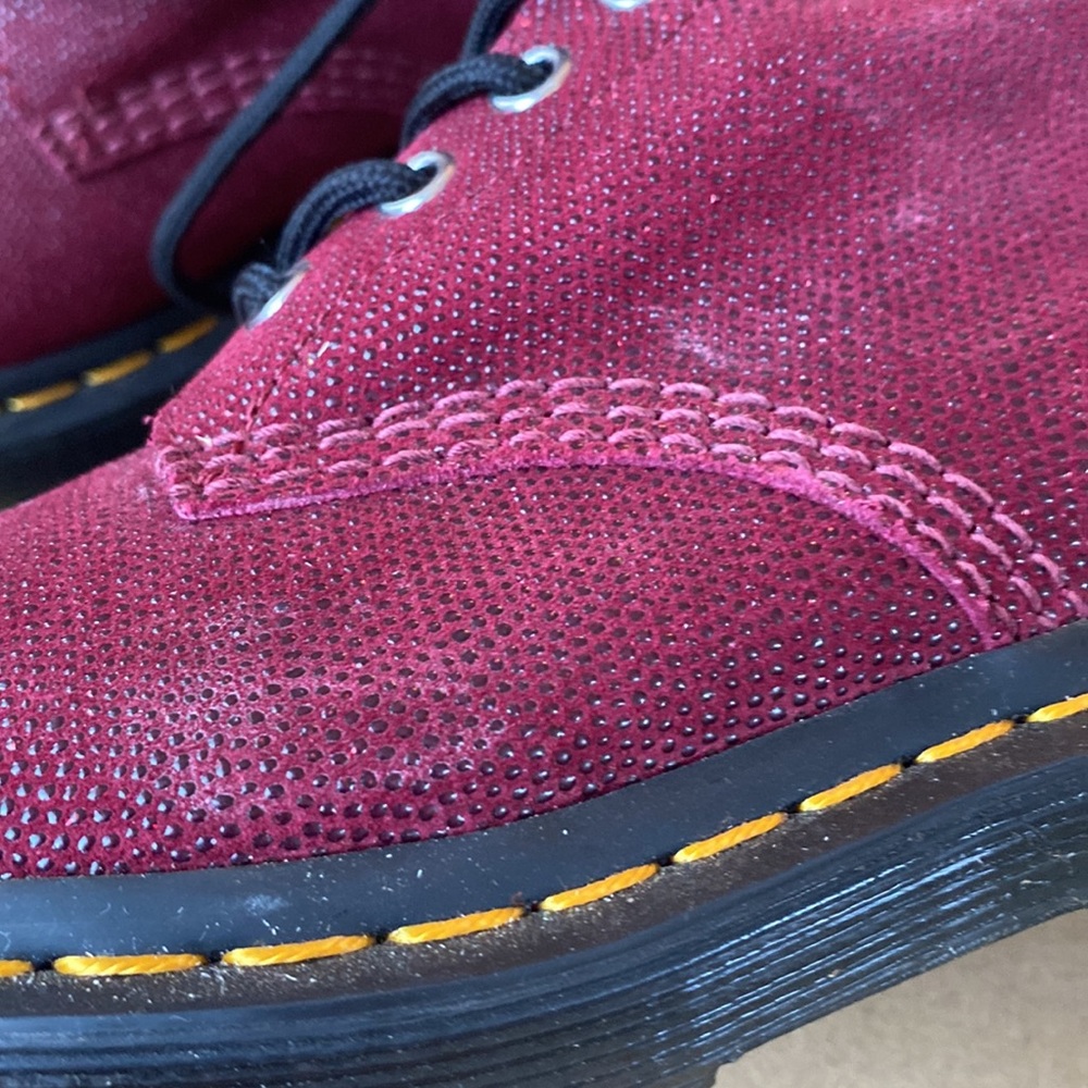 Dr Martens 1460 Pascal Cherry Red Glitter Ray - Picture 8 of 8